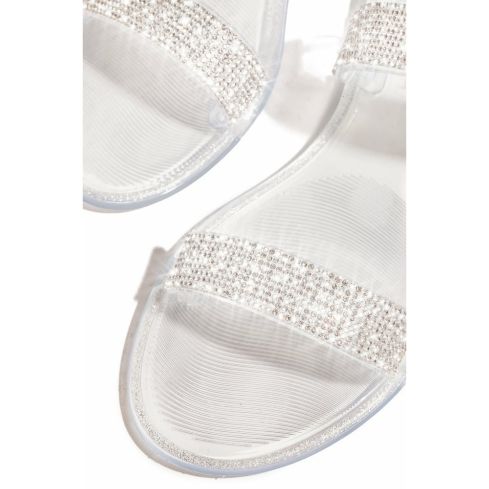 𝙇𝙖𝙨𝙩 𝙎𝙞𝙯 6 💎Clear Rhinestone Embellished - Picture 7 of 7